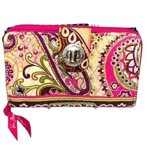 Vera Bradley Berry Paisley Turn Lock Wallet